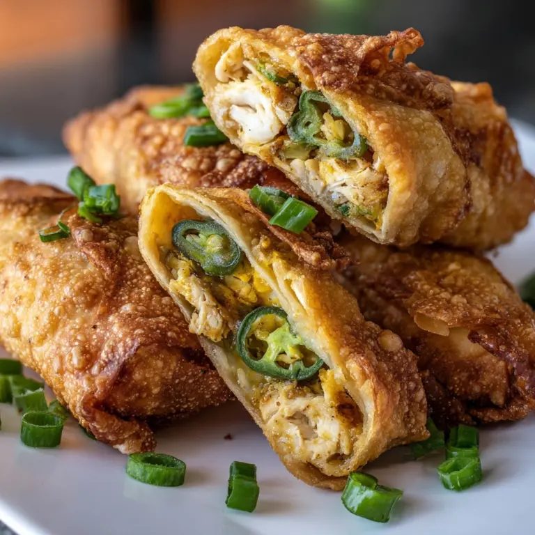 Mini Jalapeño Popper Egg Rolls Recipe