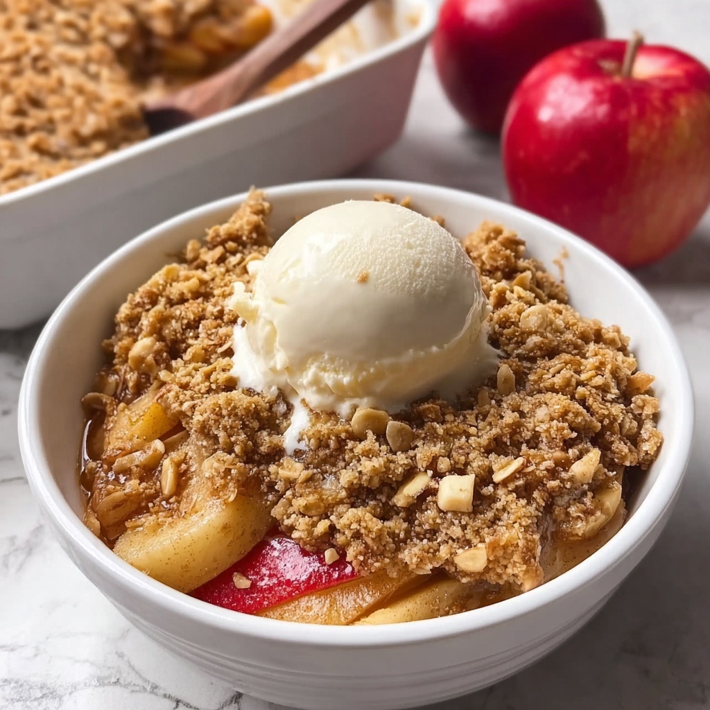Apple Peanut Butter Crisp {Whole Wheat} Recipe - Recipe Image