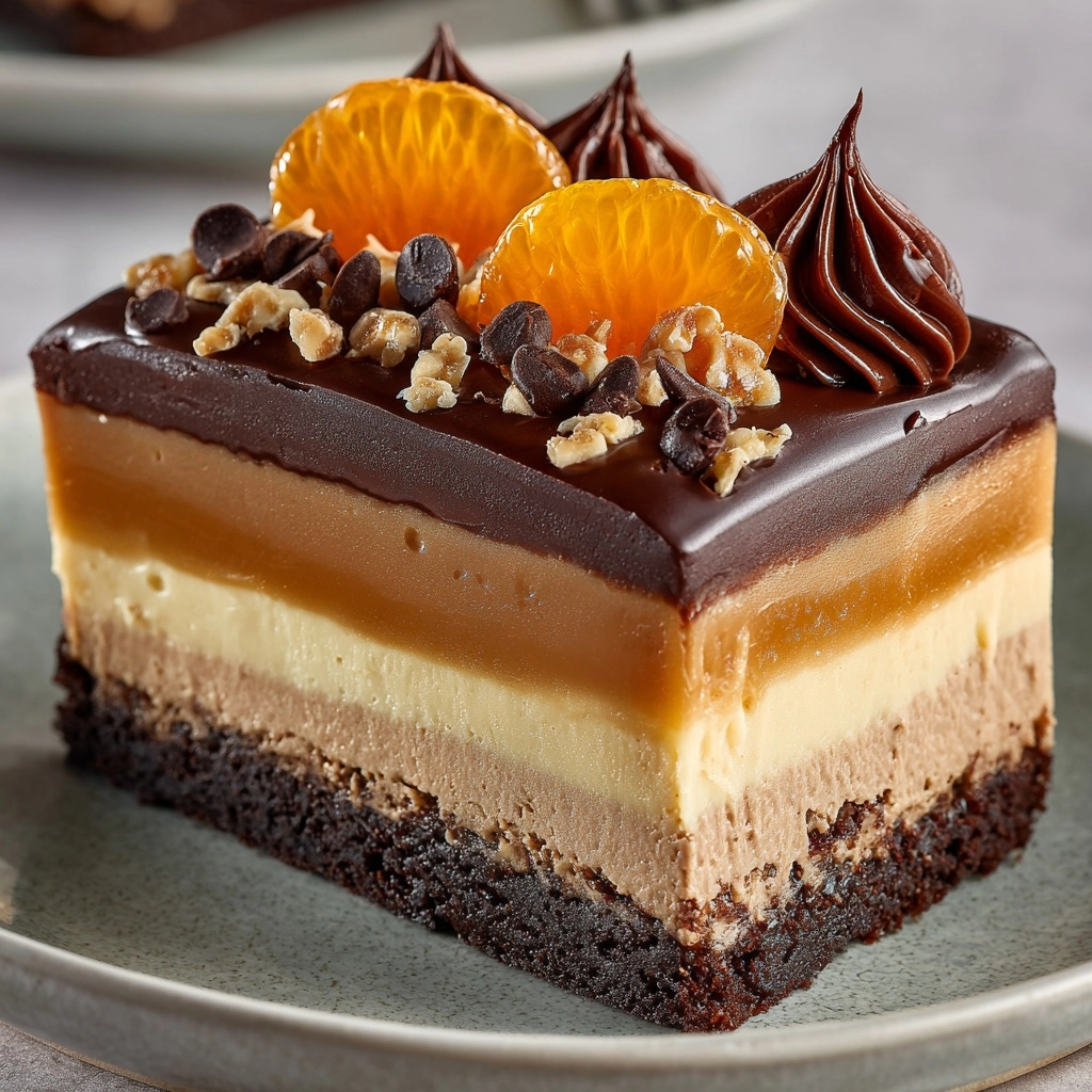 No-Bake Chocolate Orange Cheesecake Recipe - Recipe Image