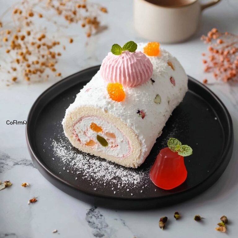 Japanese Cotton Candy Swiss Cake Roll Recipe
