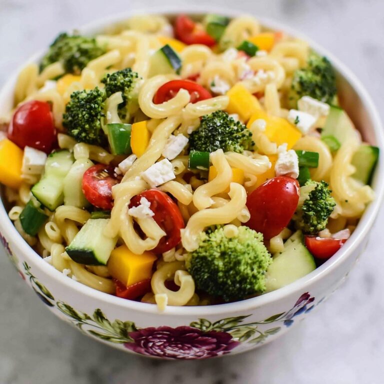 Summer Pasta Salad – Loaded with Fresh Vegetables Recipe