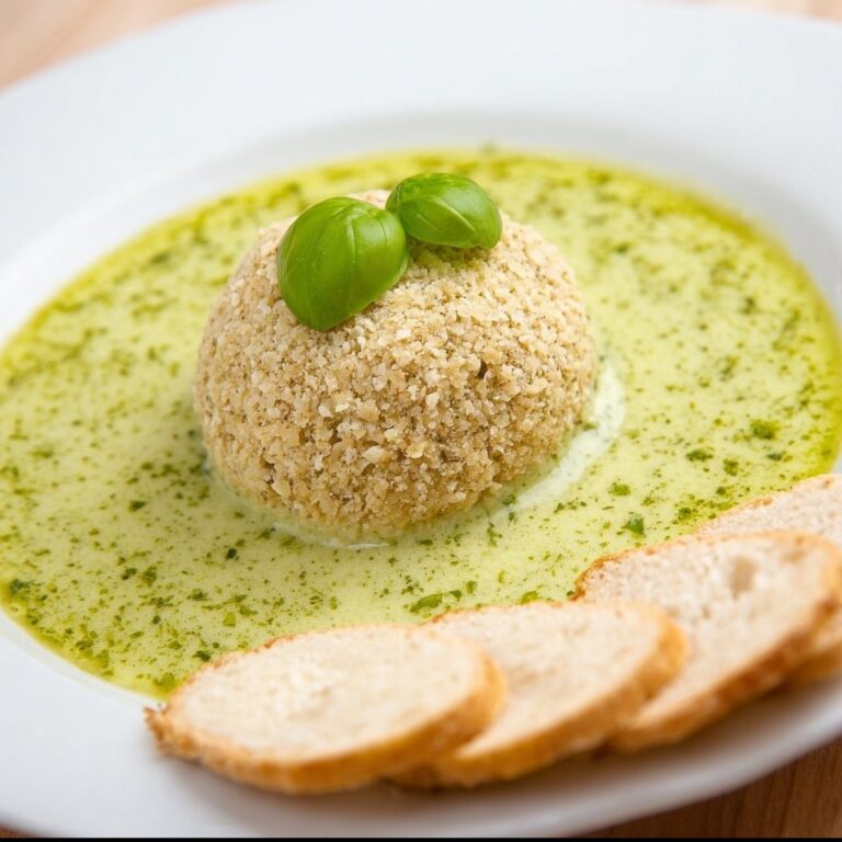 Parmesan Crusted Goat Cheese with Basil Oil Recipe