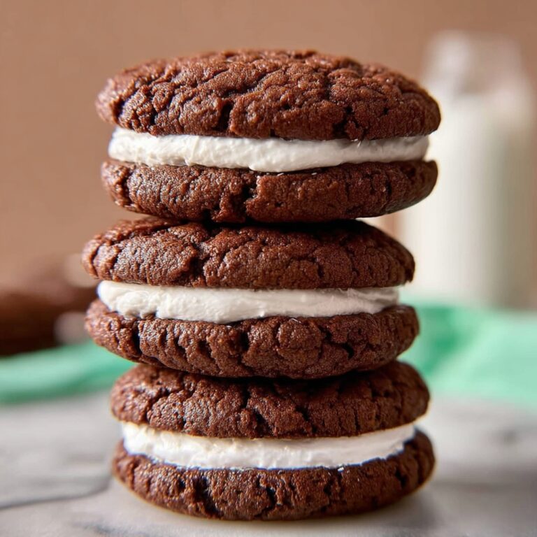 Homemade Oreo Cookies with Cream Cheese Frosting Recipe