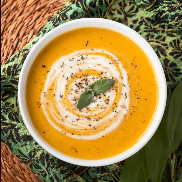 Roasted Butternut Squash Apple Soup Recipe