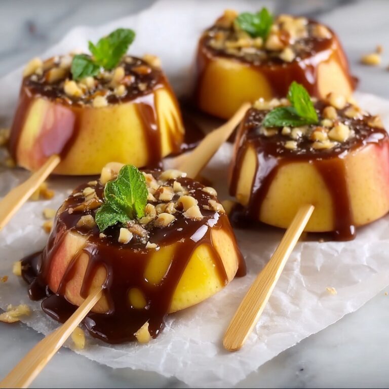 Sliced Caramel Apple Pops Recipe