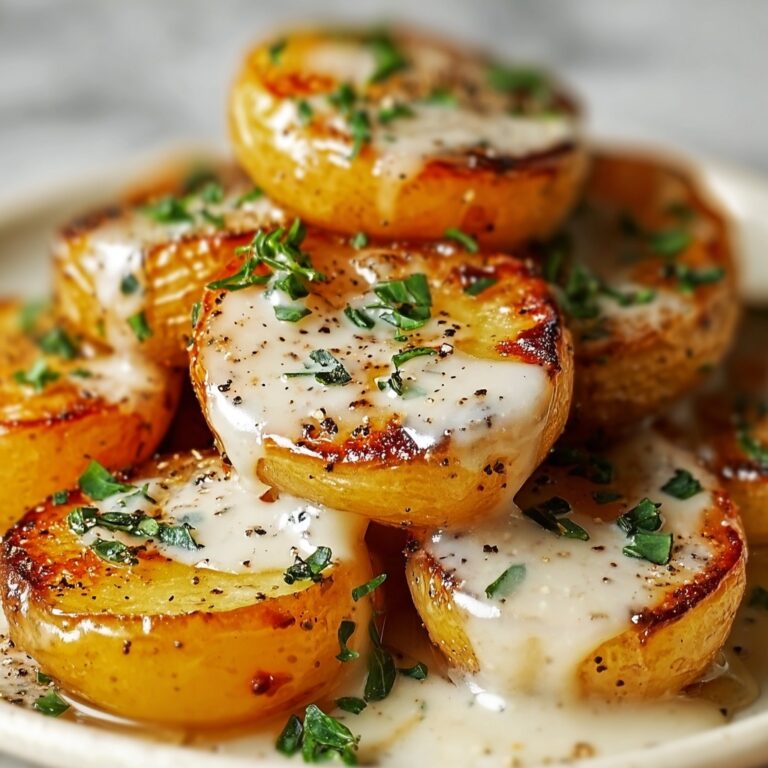 Creamy Garlic Baby Potatoes Recipe