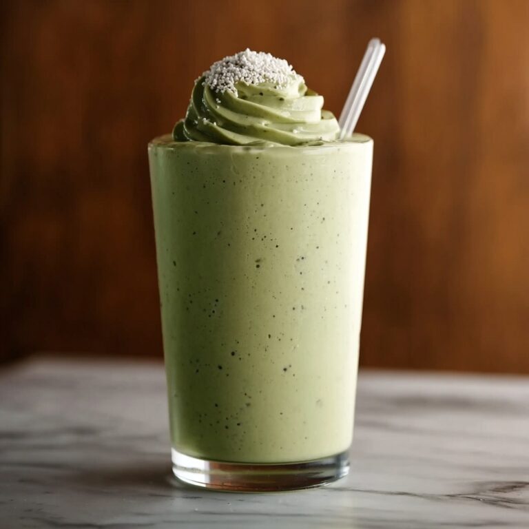 Green Protein Smoothie with Spinach, Banana, and Almond Milk Recipe