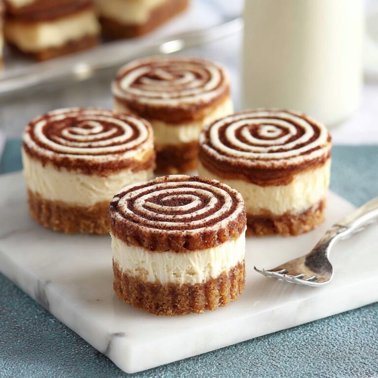 Mini Cinnamon Roll Cheesecakes Recipe