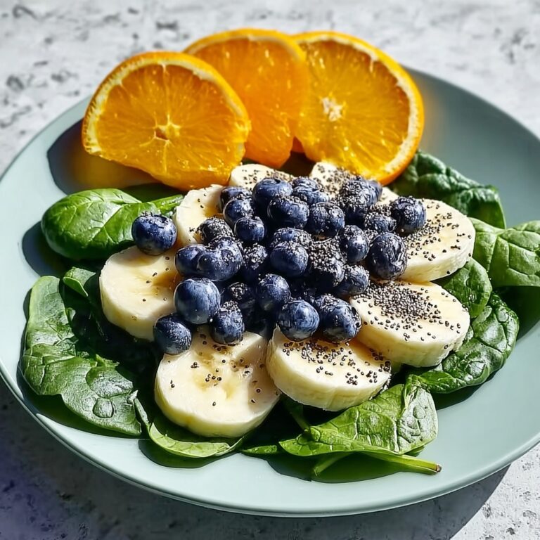 Blueberry Spinach Salad with Orange Poppy Seed Dressing Recipe