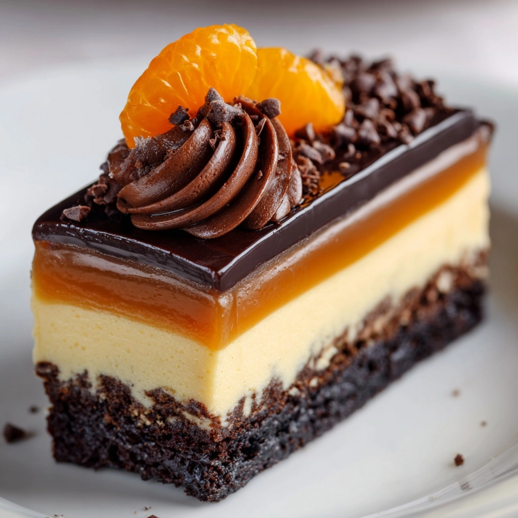 No-Bake Chocolate Orange Cheesecake Recipe - Recipe Image