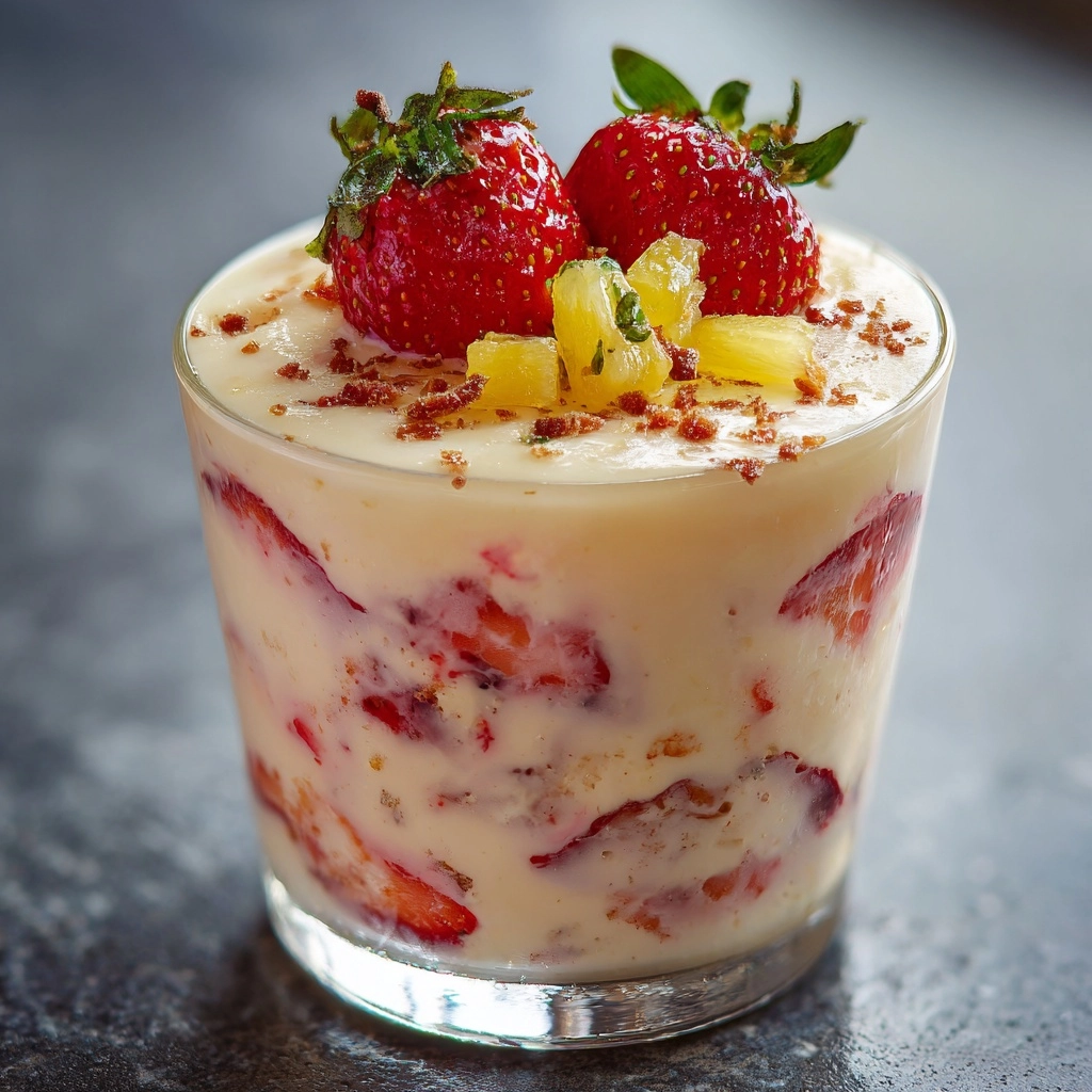 Strawberry Piña Colada Smoothie Recipe - Recipe Image