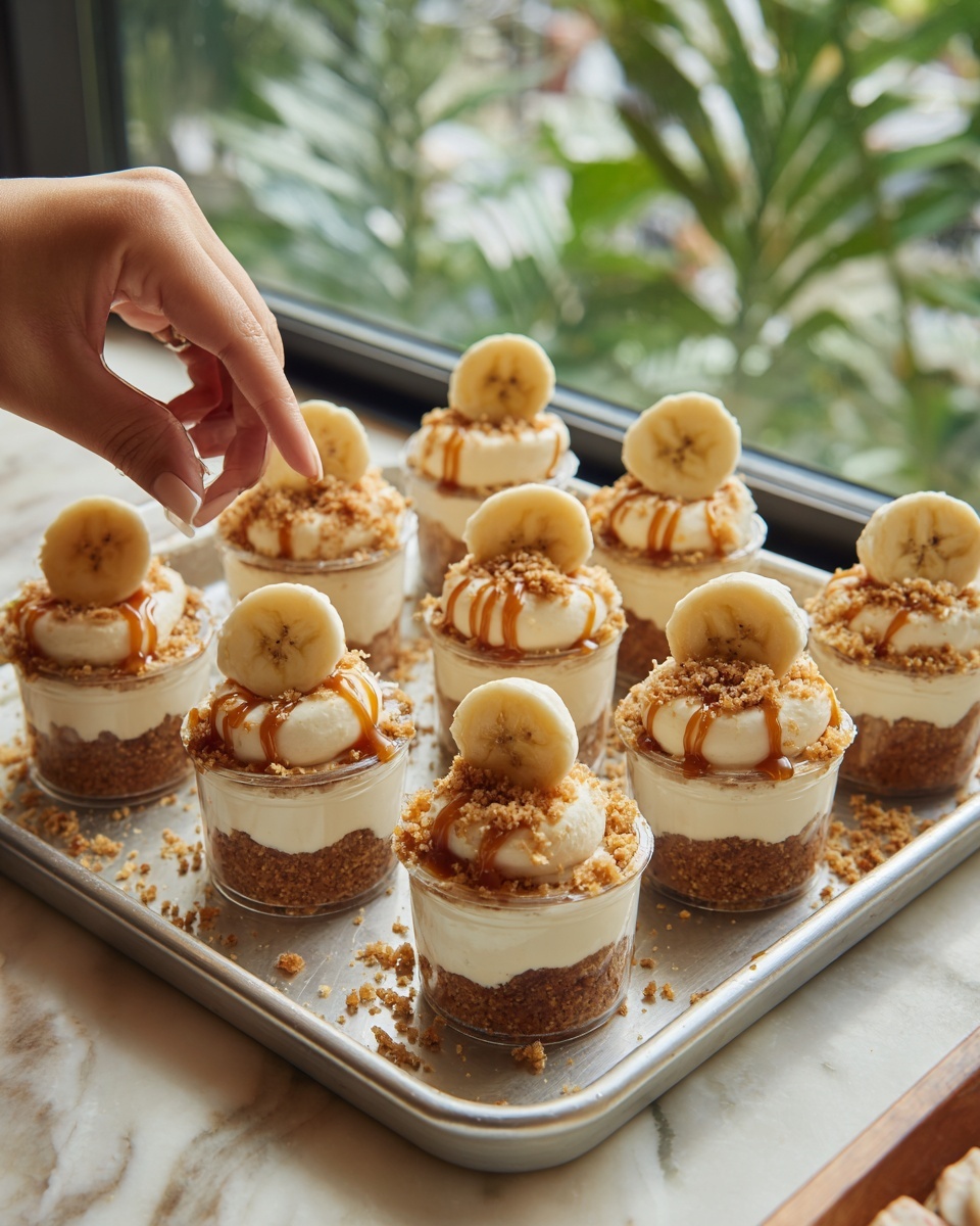 No-Bake Mini Banana Cream Pies Recipe - Recipe Image