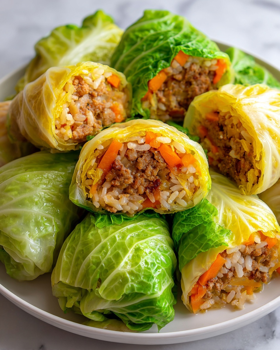 Italian Stuffed Cabbage Rolls Recipe - Recipe Image