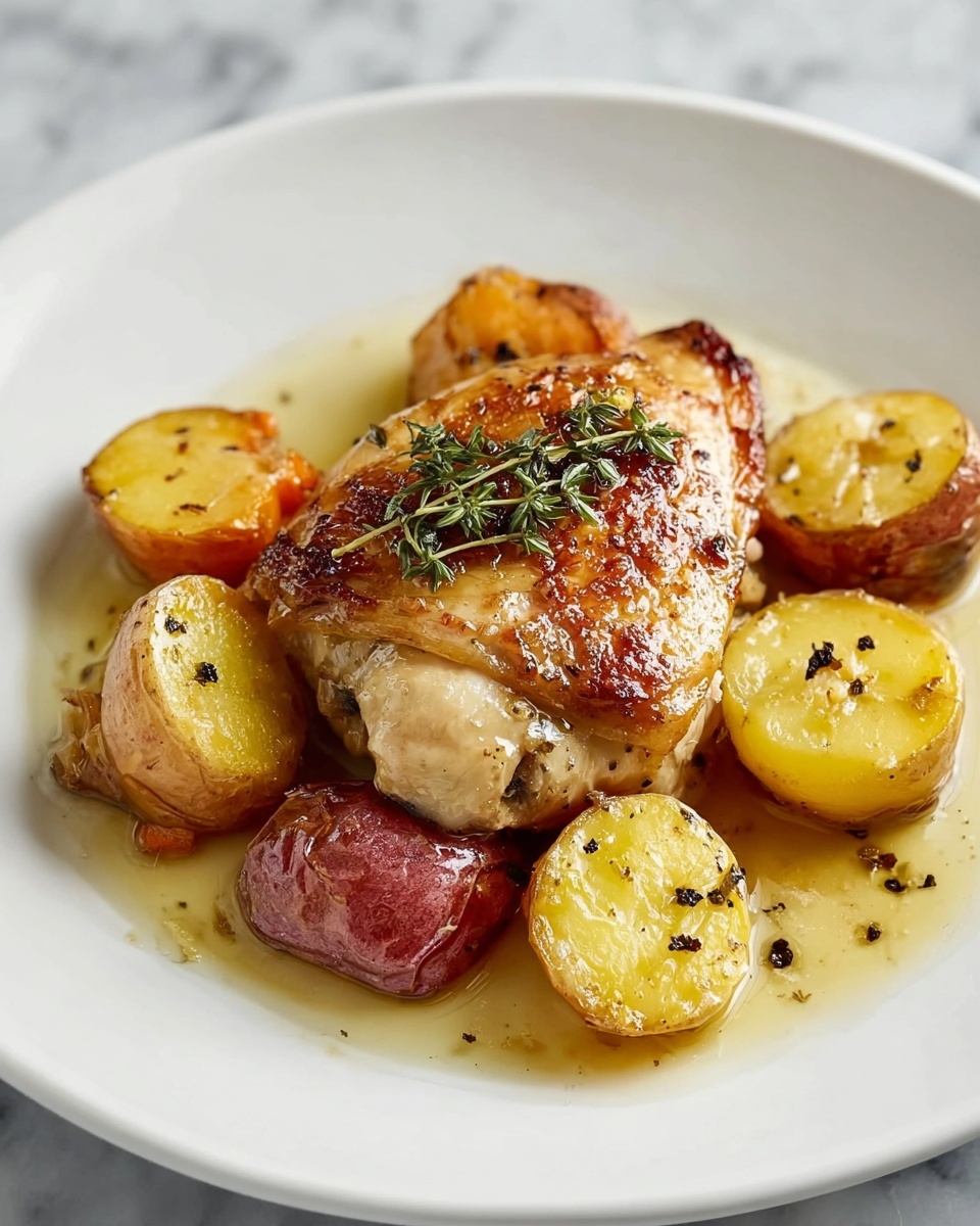 Lemon Greek Chicken and Potatoes Recipe - Recipe Image