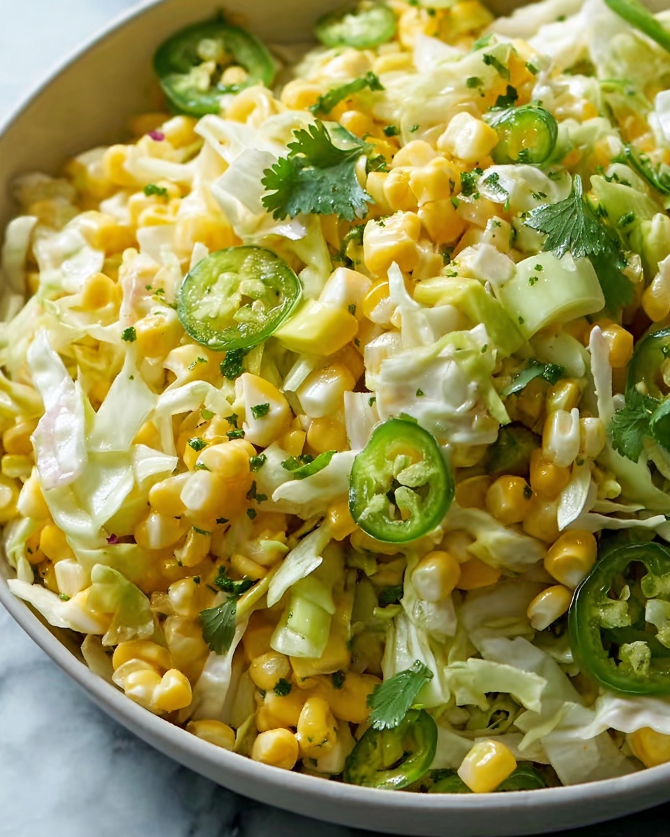 Jalapeno Corn Coleslaw: Bold and Flavorful Recipe - Recipe Image