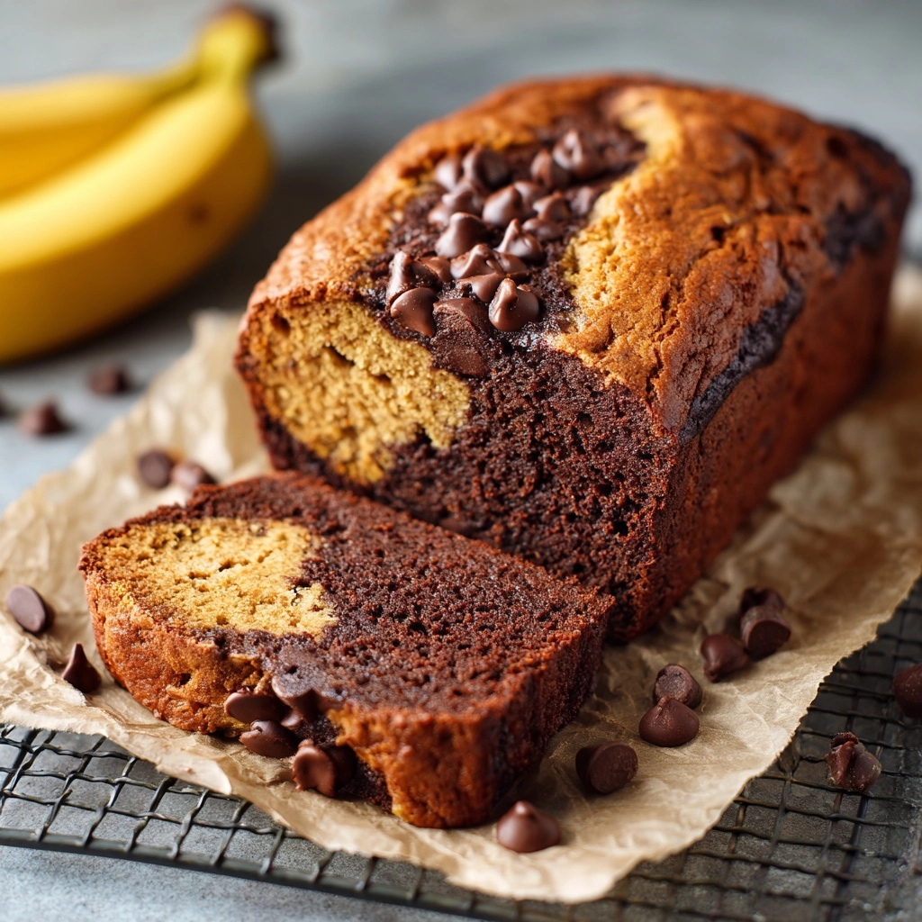 Super Moist Chocolate Chip Banana Bread Recipe - Recipe Image