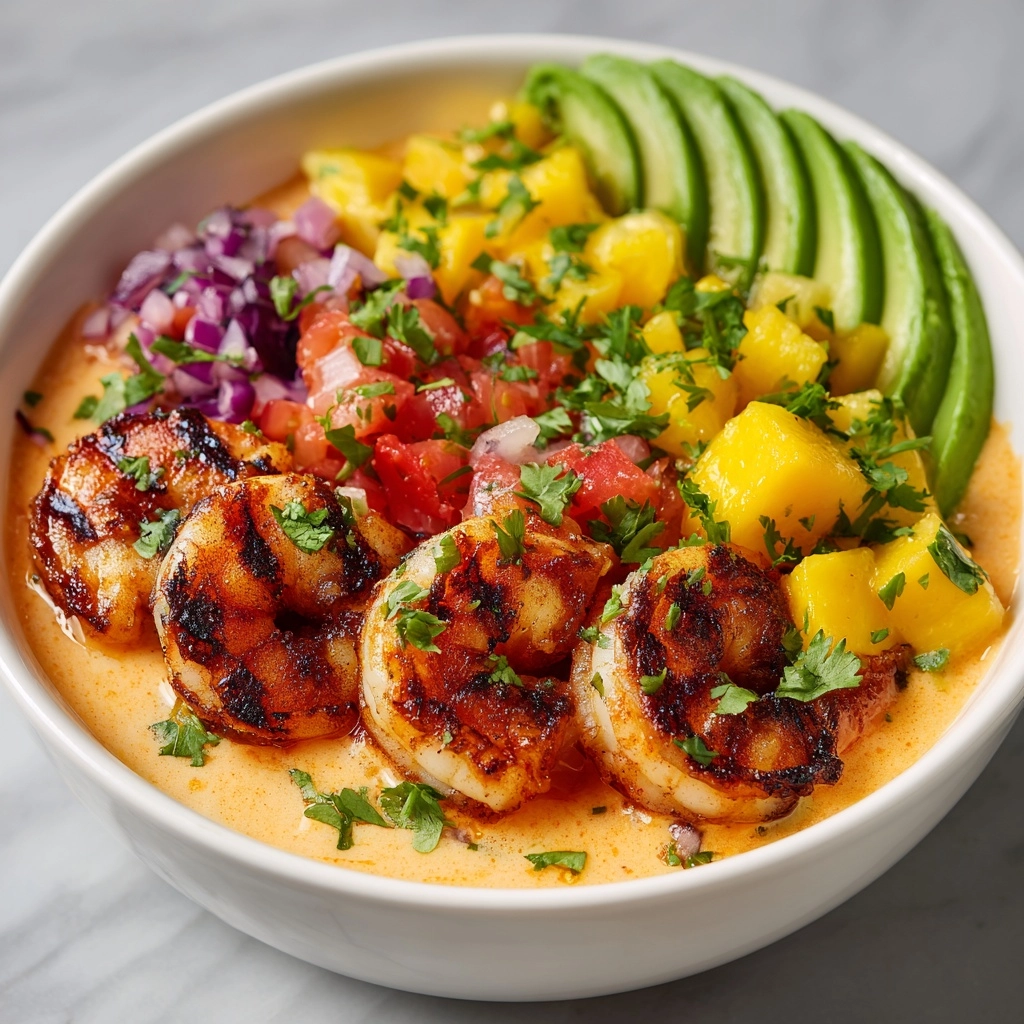 Shrimp and Avocado Bowls with Mango Salsa Recipe - Recipe Image