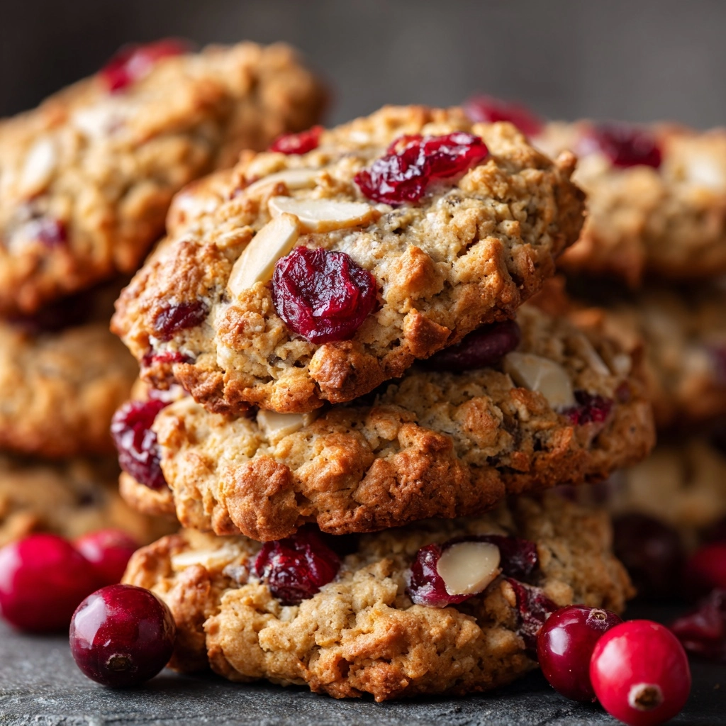 Gluten-Free Almond Flour Cookies with Cranberries and Maple Syrup Recipe - Recipe Image