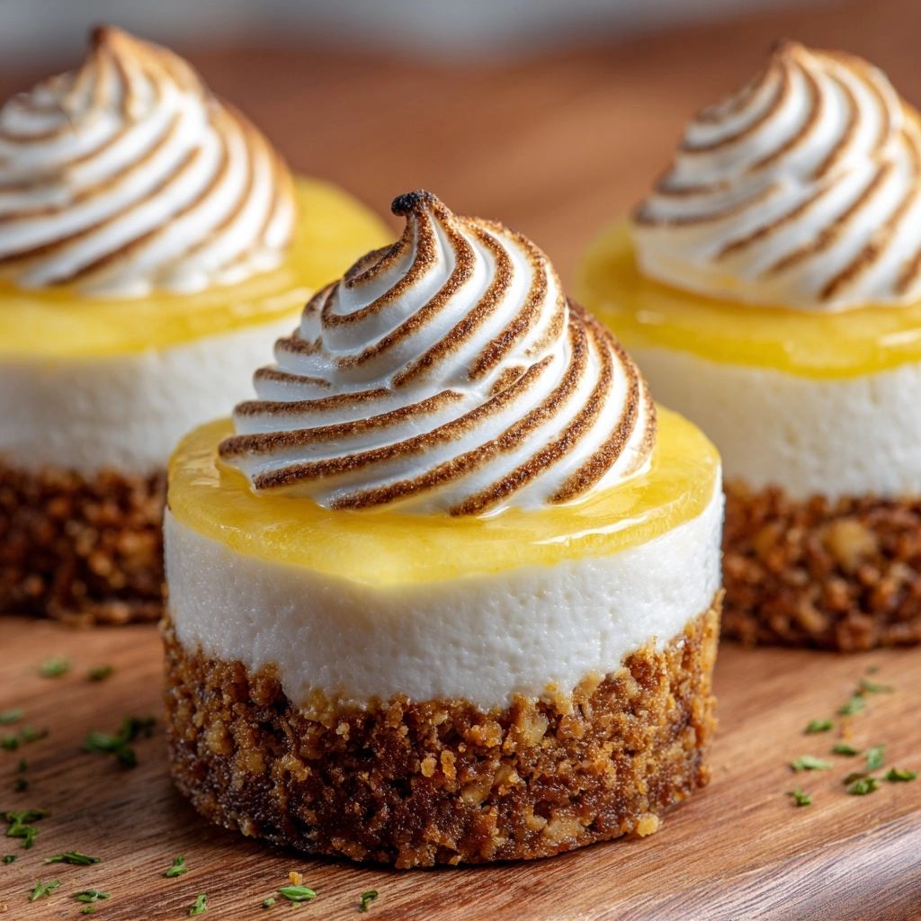 Mini Lemon Meringue Cheesecakes Recipe - Recipe Image