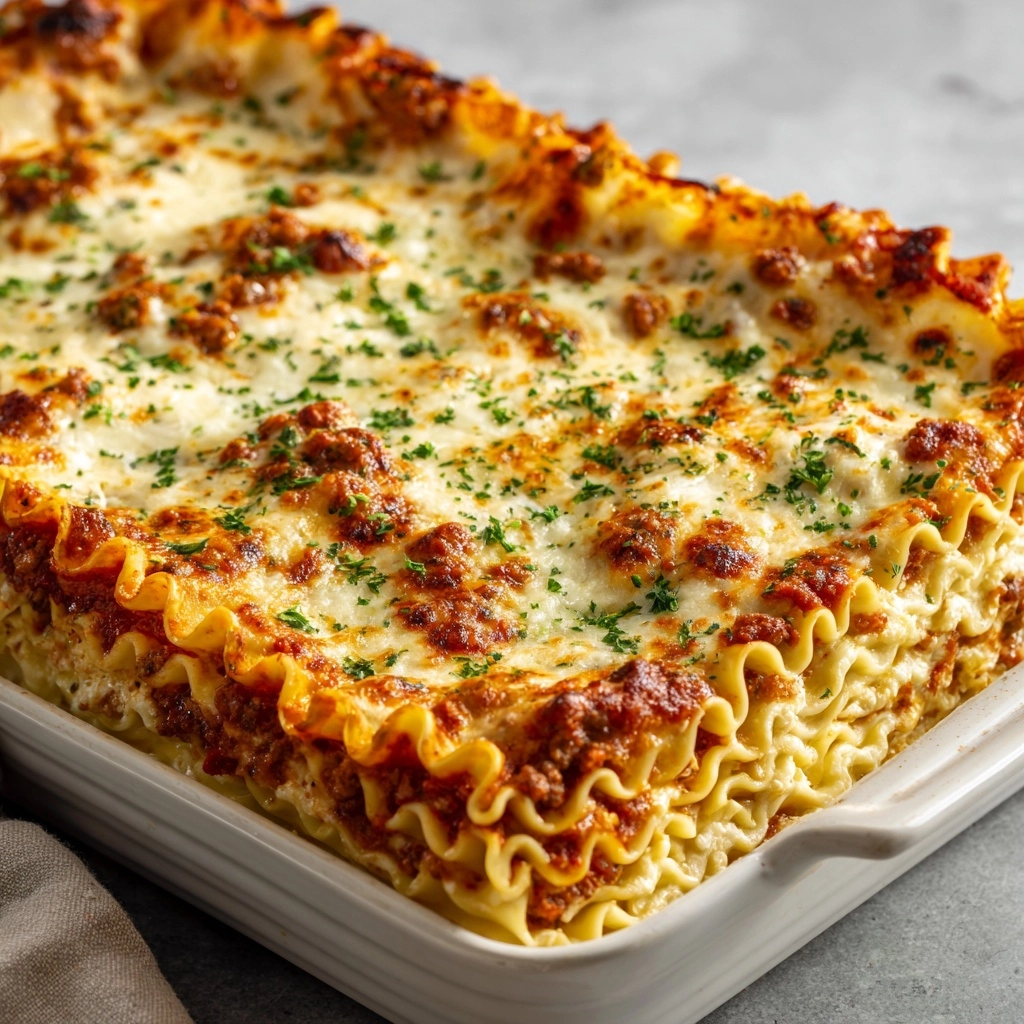 Easy Meat Lasagna Recipe - Recipe Image