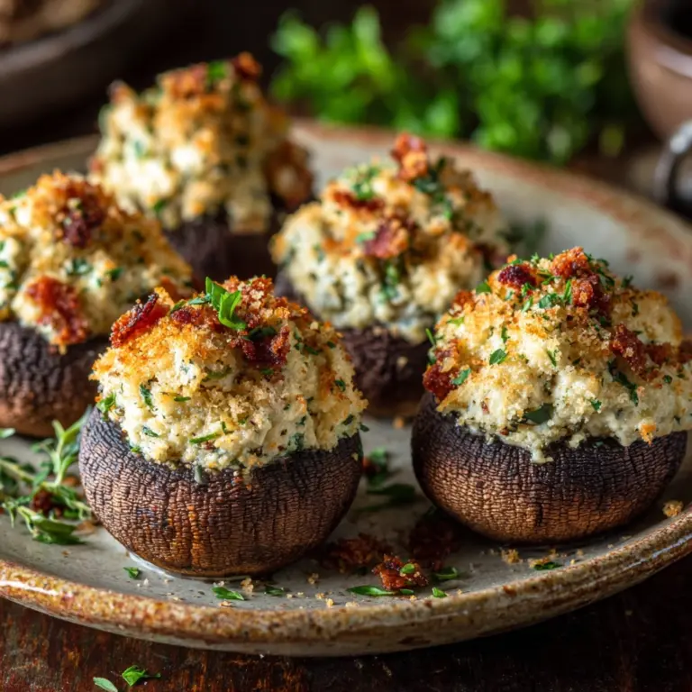 Best Christmas Stuffed Mushrooms Recipe