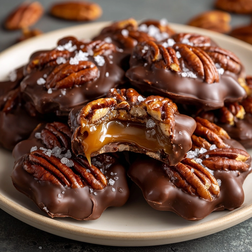 Homemade Chocolate Turtles Recipe - Recipe Image