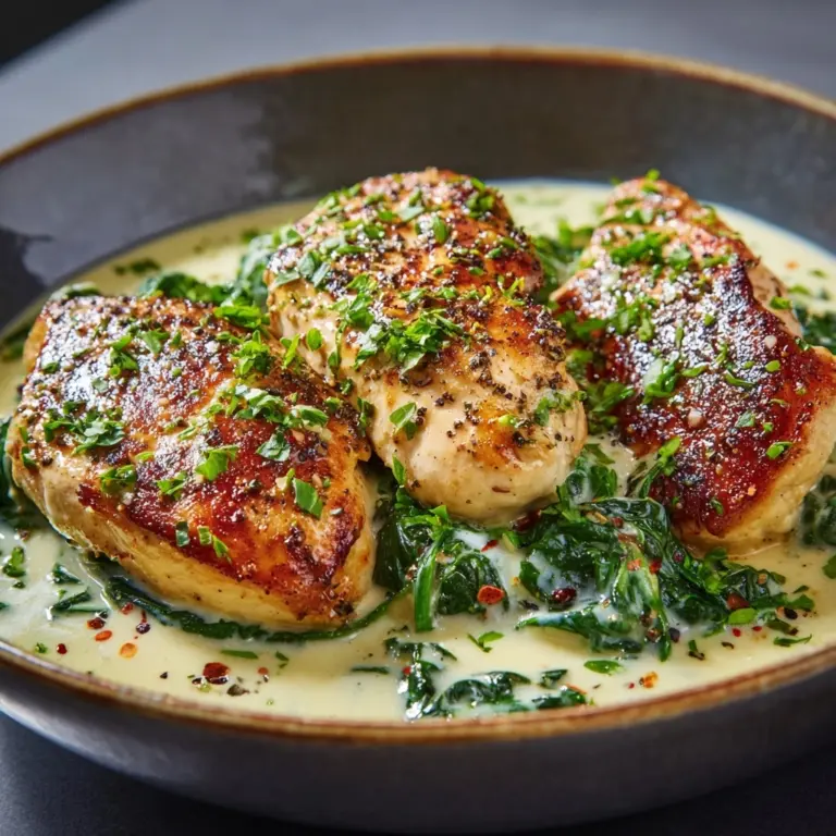 Creamy Chicken and Spinach Casserole Recipe