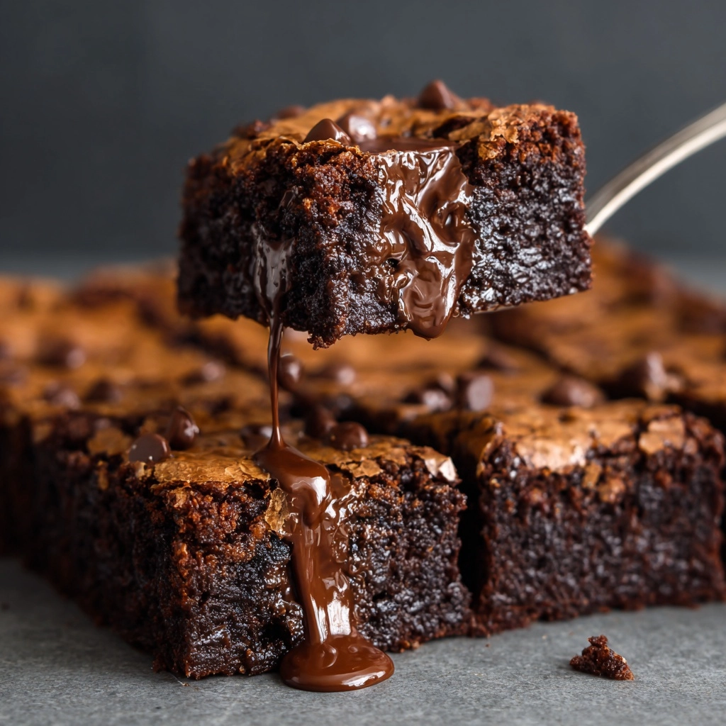 Peanut Butter Chocolate Fudge Brownies Recipe - Recipe Image