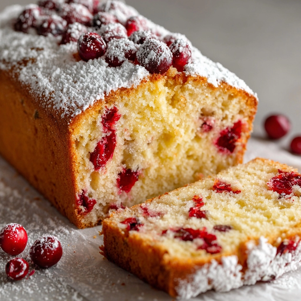 Christmas Cranberry Pound Cake Recipe - Recipe Image
