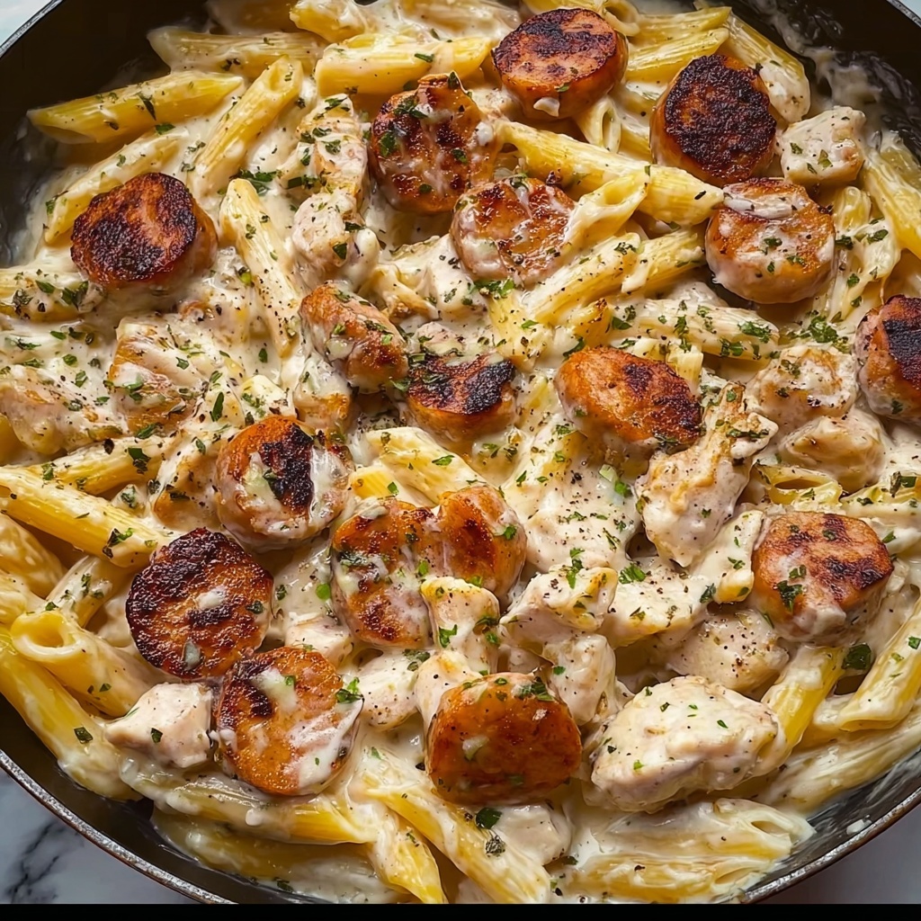 5-Star Crock Pot Creamy Cajun Chicken Pasta Recipe - Recipe Image