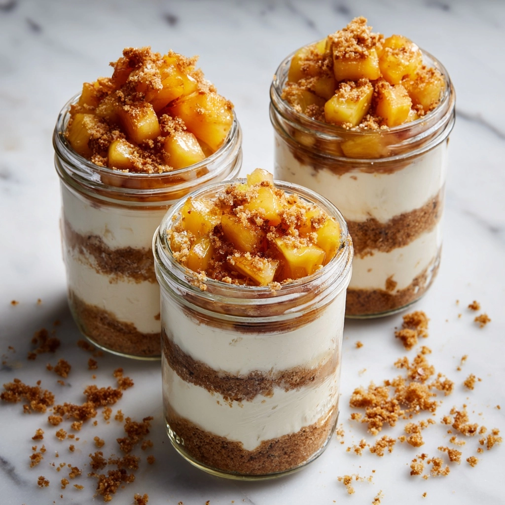 No-Bake Apple Cheesecake Jars Recipe - Recipe Image