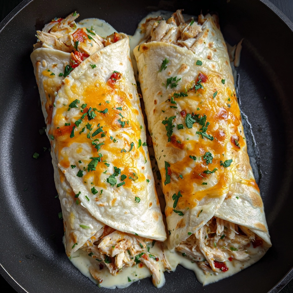 Cheesy Garlic Chicken Wraps Recipe - Recipe Image