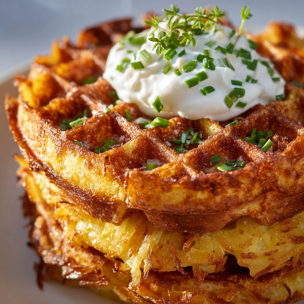 Healthy Hashbrown Chaffle Recipe - Recipe Image