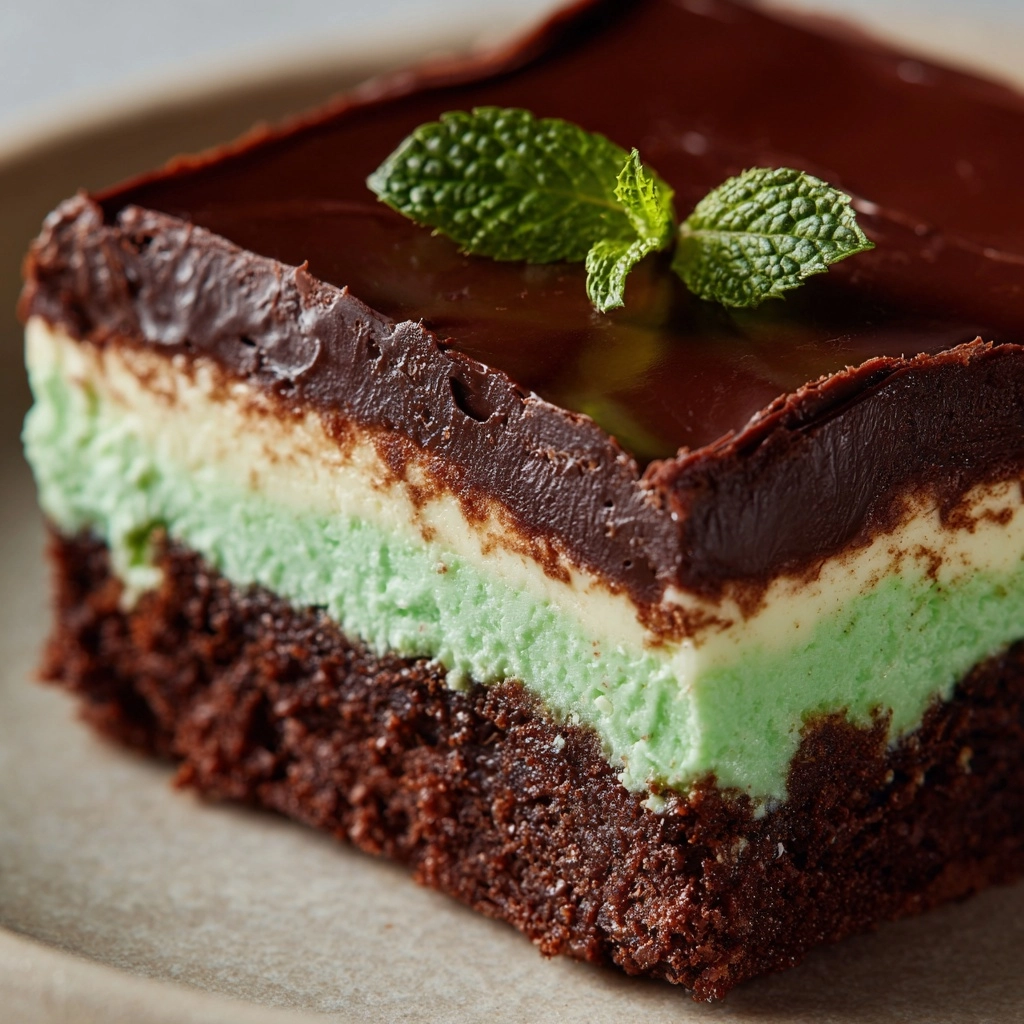 Mint Chocolate Brownies Recipe - Recipe Image
