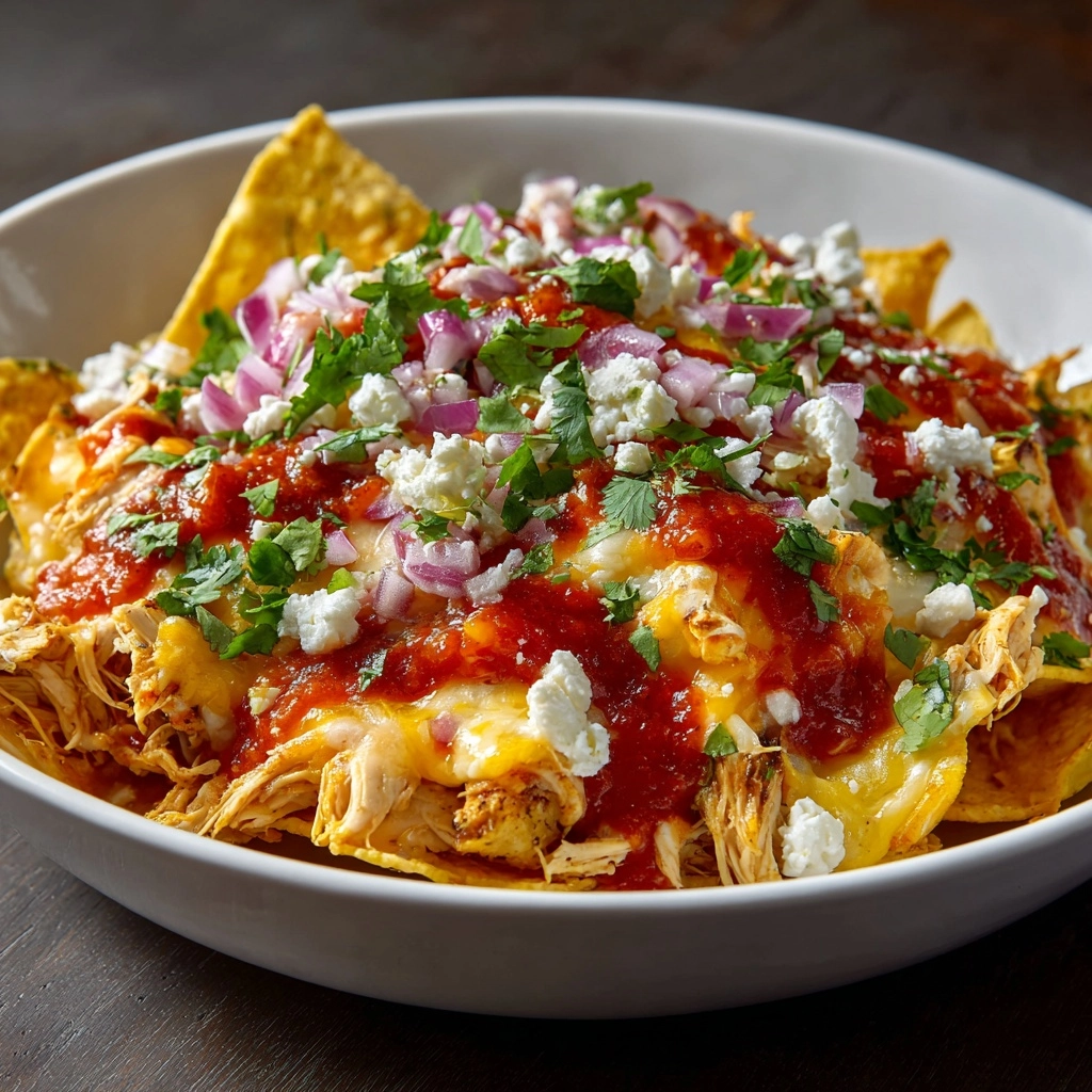 Pulled Chicken Chilaquiles Recipe - Recipe Image