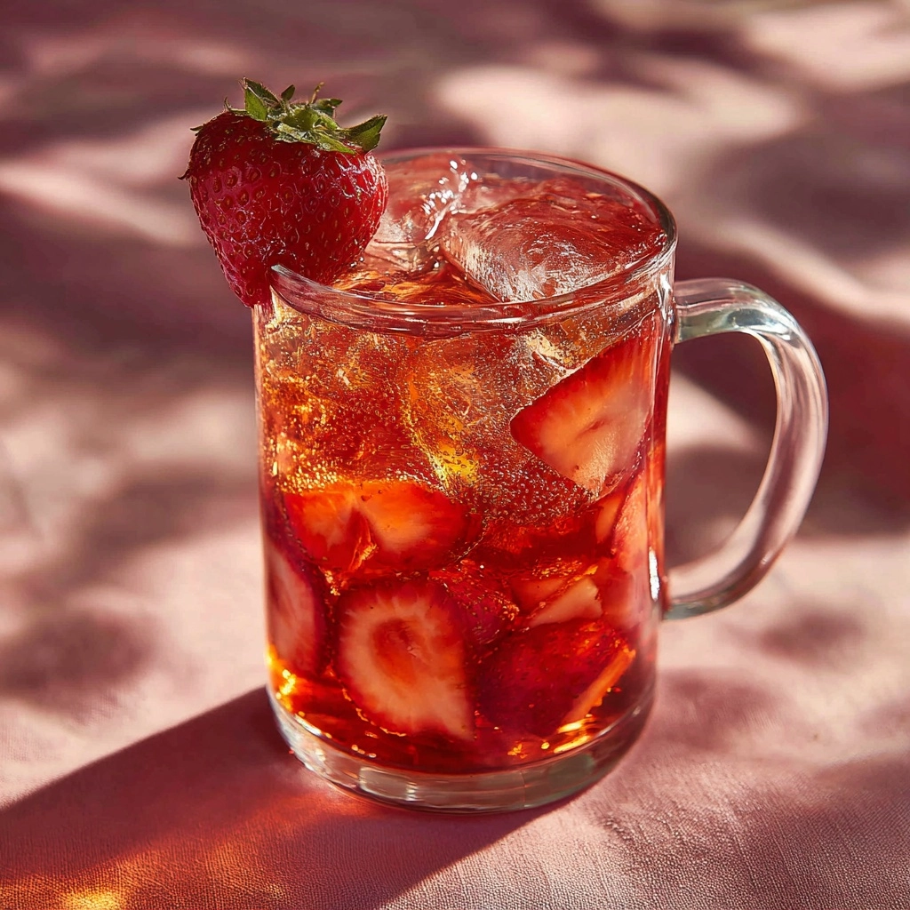 Strawberry Sweet Tea Recipe - Recipe Image