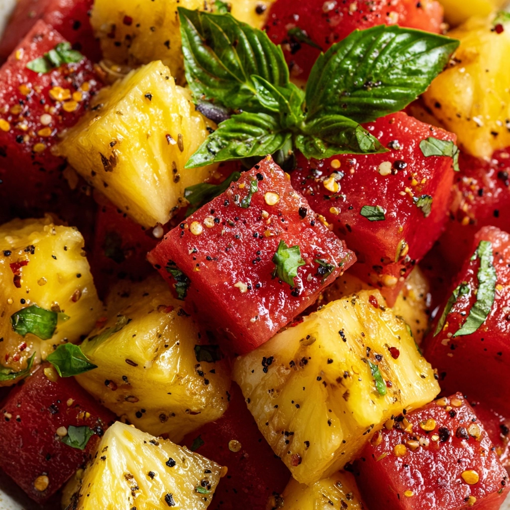 Watermelon Pineapple Salad: A Refreshing Summer Delight Recipe - Recipe Image