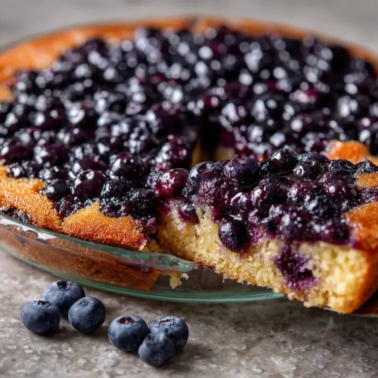 Crustless Blueberry Pie Recipe