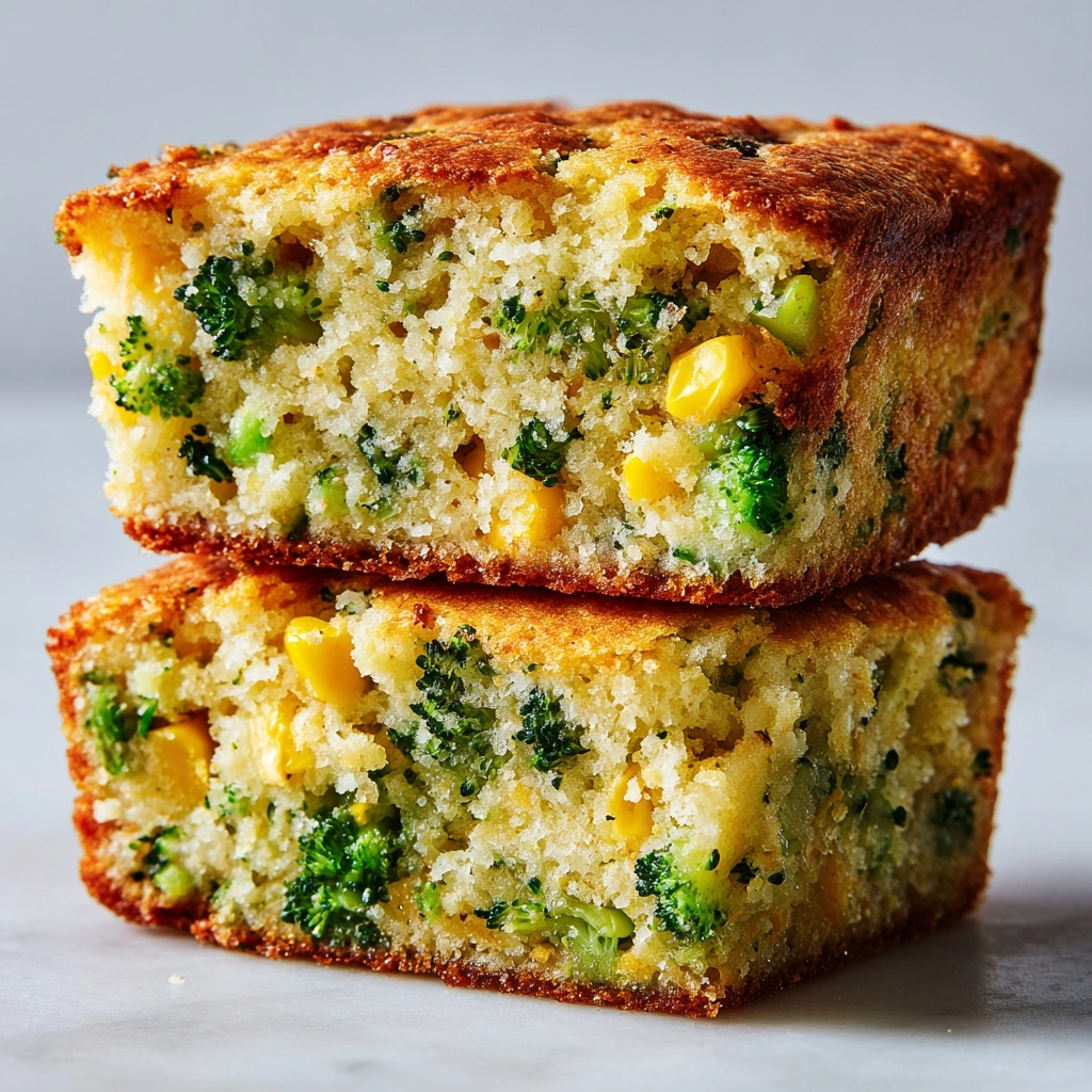Cheesy Broccoli Cornbread Recipe - Recipe Image