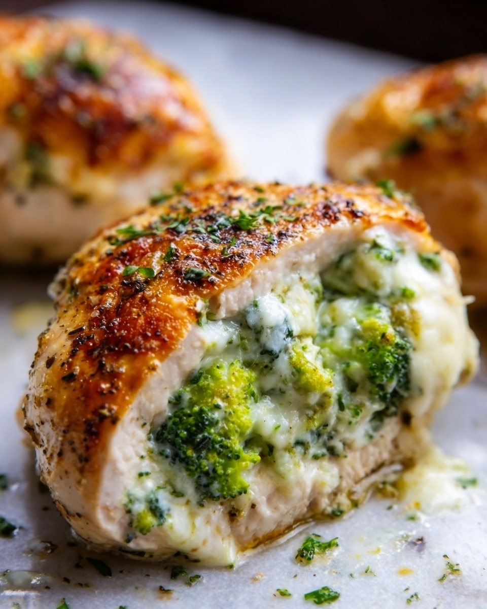 Broccoli and Cheese Stuffed Chicken Breast Recipe - Recipe Image