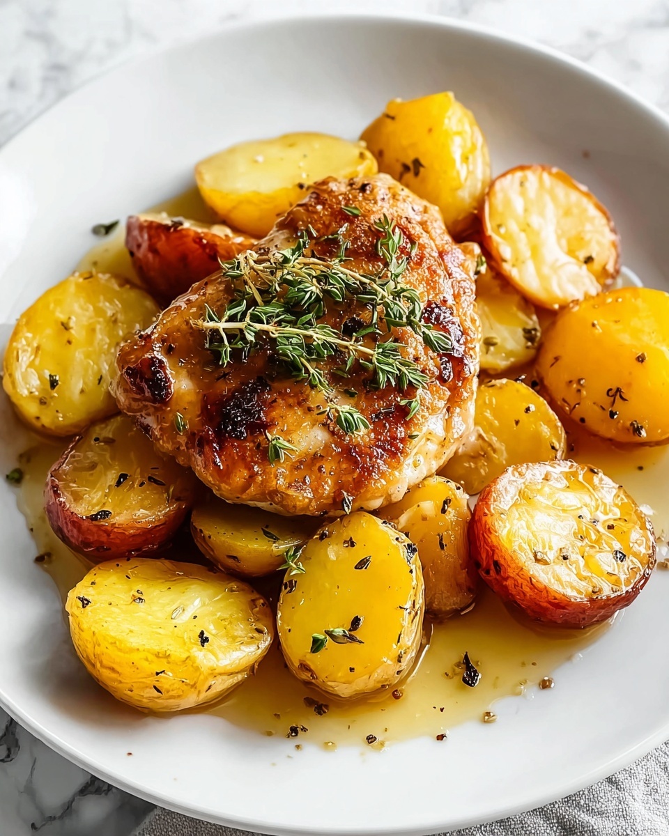 Lemon Greek Chicken and Potatoes Recipe - Recipe Image