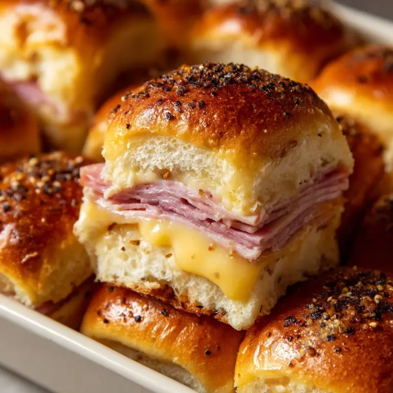 Easy Leftover Ham and Cheese Sliders Recipe