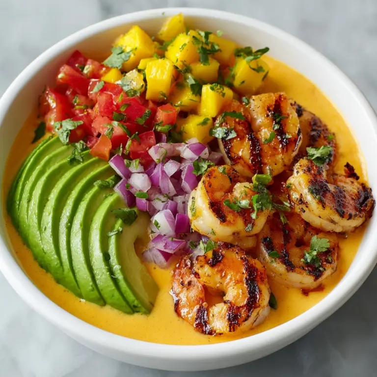 Shrimp and Avocado Bowls with Mango Salsa Recipe
