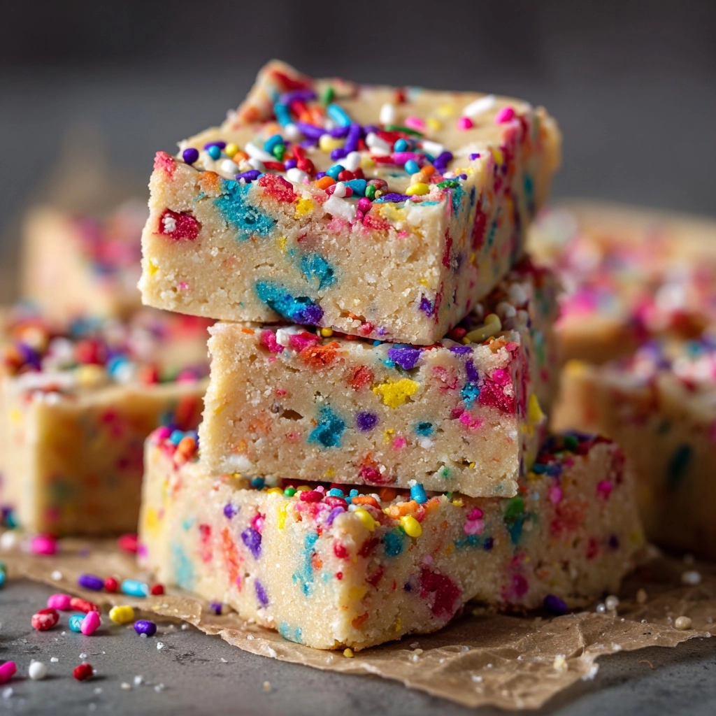 Birthday Cake Protein Bars Recipe - Recipe Image