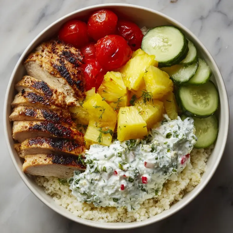 Greek Chicken Tzatziki Bowls Recipe