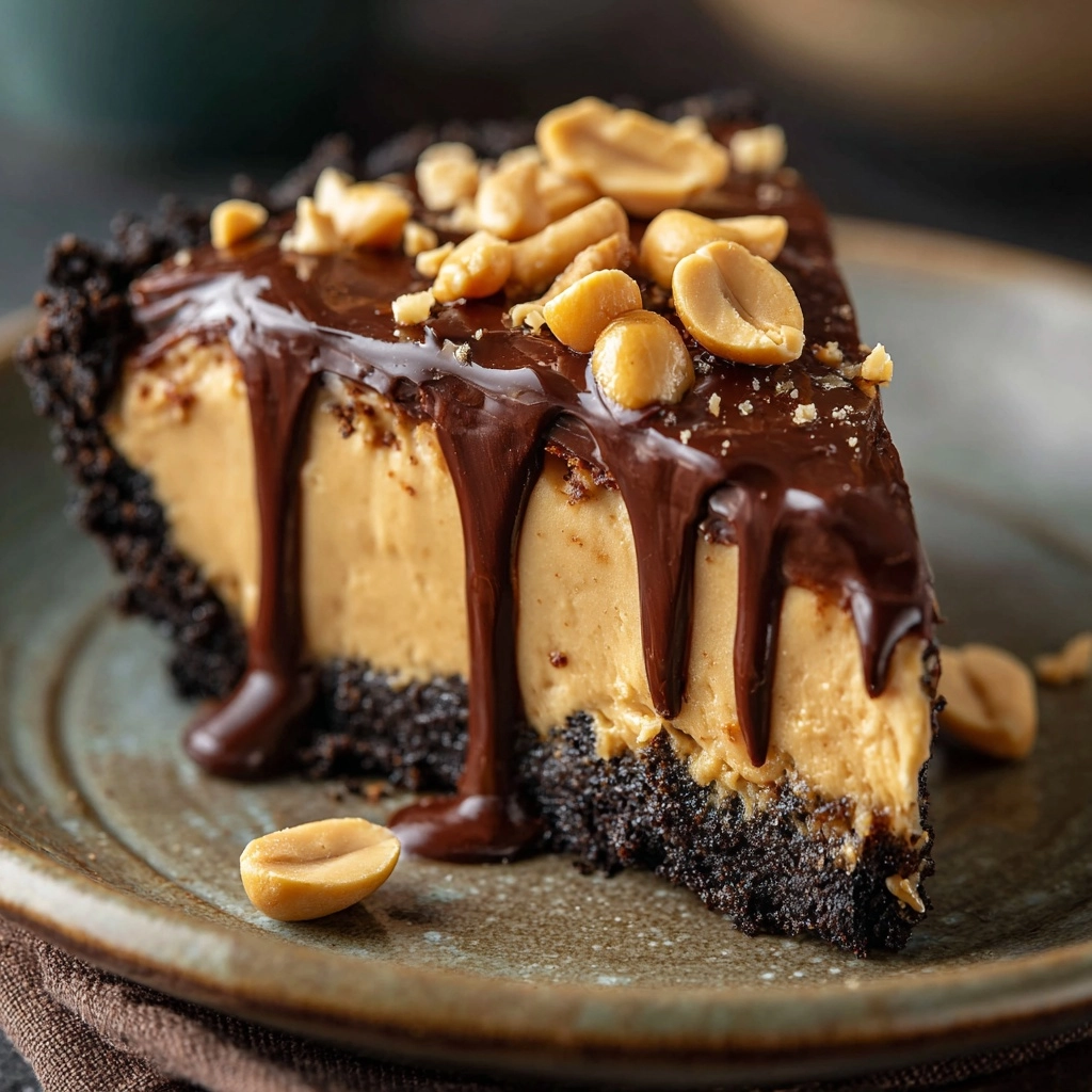 Hot Fudge Peanut Butter Pie Recipe - Recipe Image