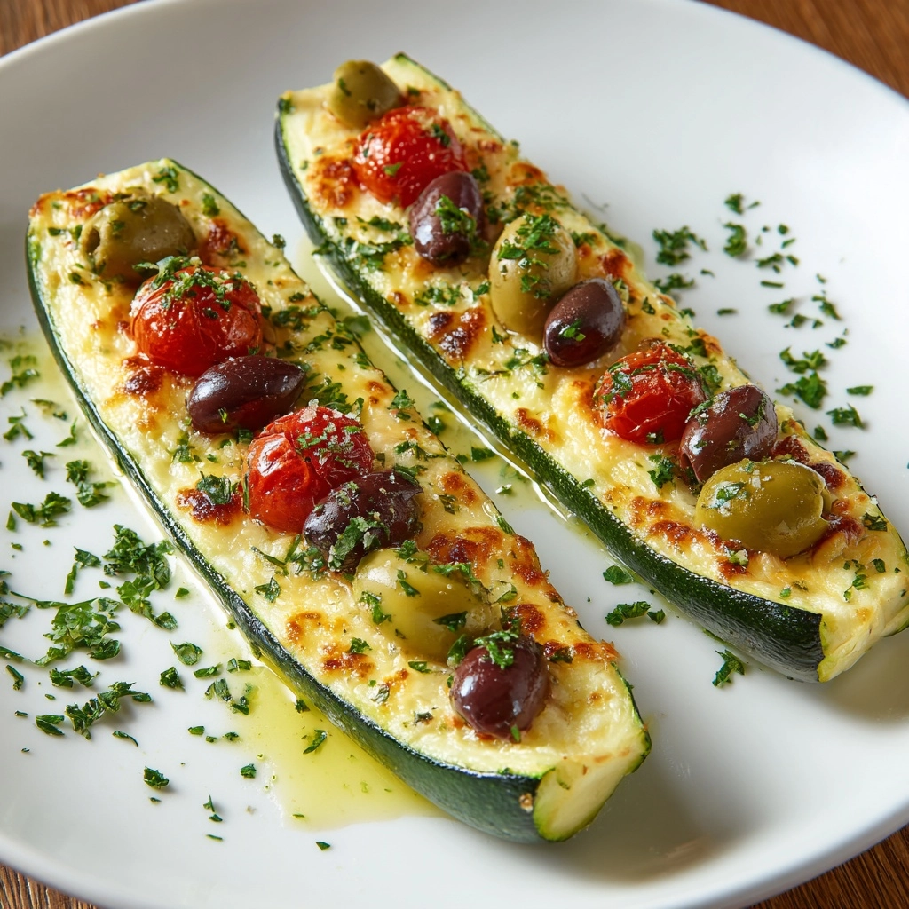 Mediterranean Stuffed Zucchini Recipe - Recipe Image