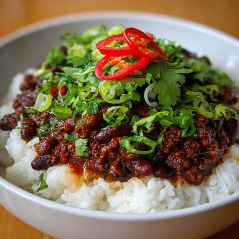 Easy Chili Beans and Rice Recipe