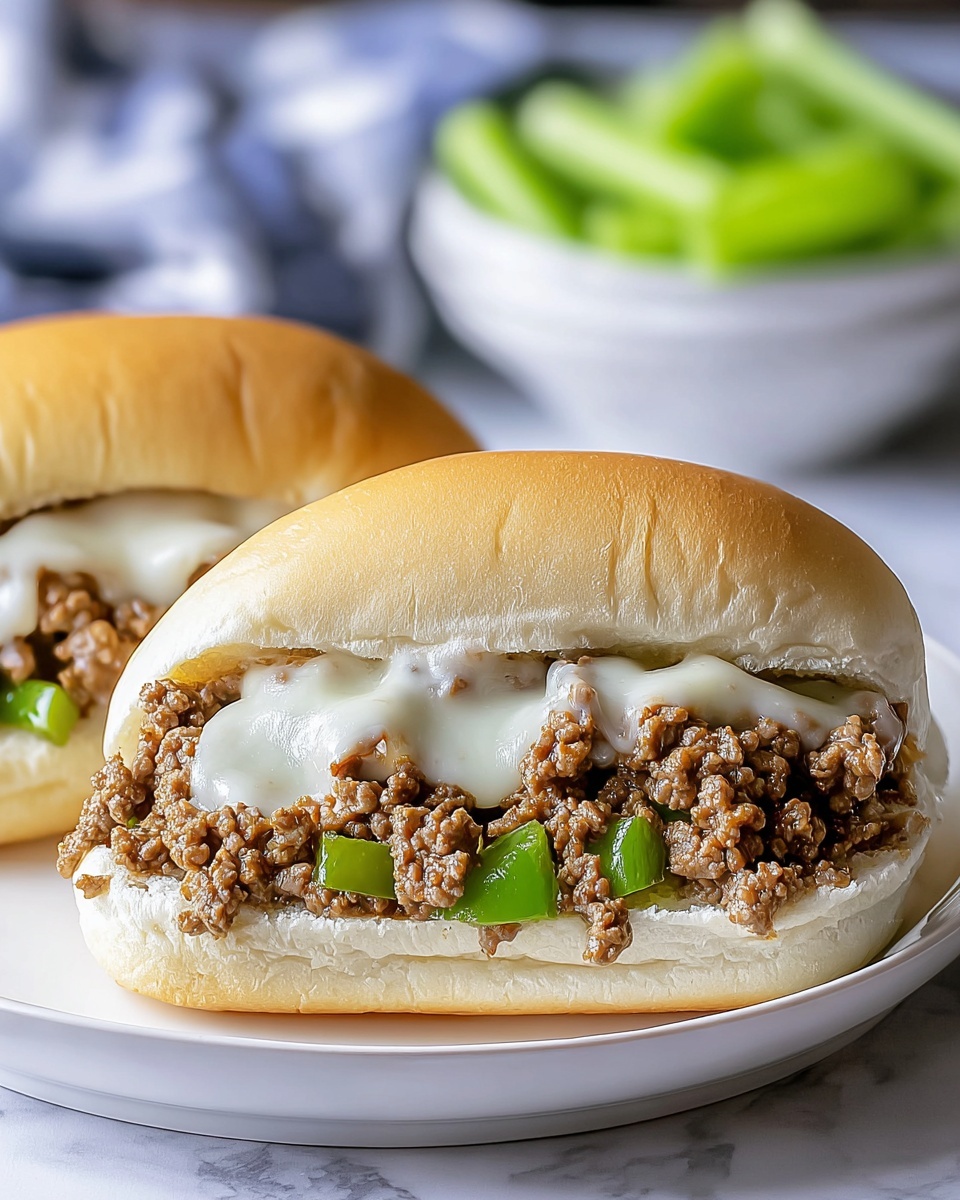 Ground Beef Philly Cheese Steak Recipe - Recipe Image