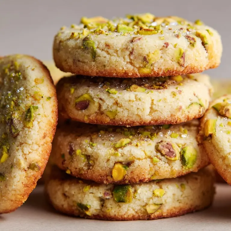 Homemade Pistachio Wedding Cookies Recipe
